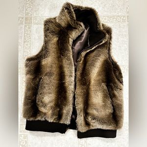 Faux fur vest